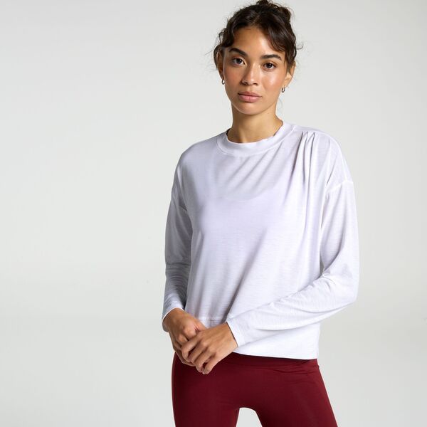 キャリー レディース トップス シャツ CALIA Women's Pleat Shoulder Long Sleeve Shirt Pure White ホワイト