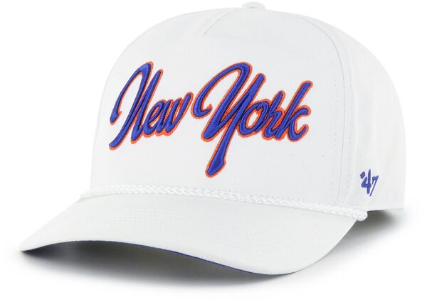 フォーティーセブン メンズ アクセサリー 帽子 '47 Adult New York Mets White Overhand Hitch Adjustable Hat NoColor ホワイト