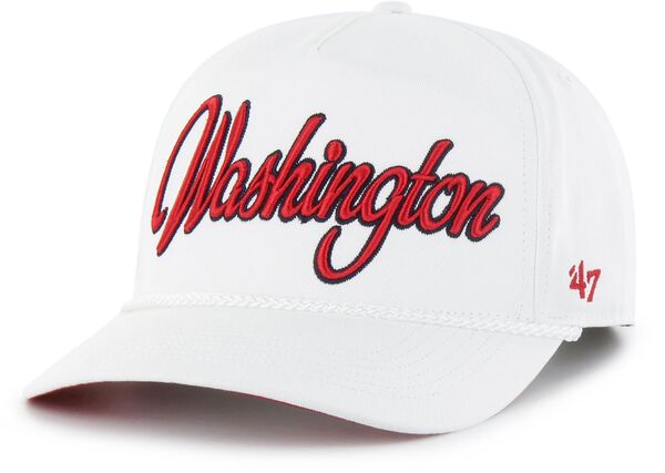 フォーティーセブン メンズ アクセサリー 帽子 '47 Adult Washingtonationals White Overhand Hitch Adjustable Hat NoColor ホワイト 10,281円