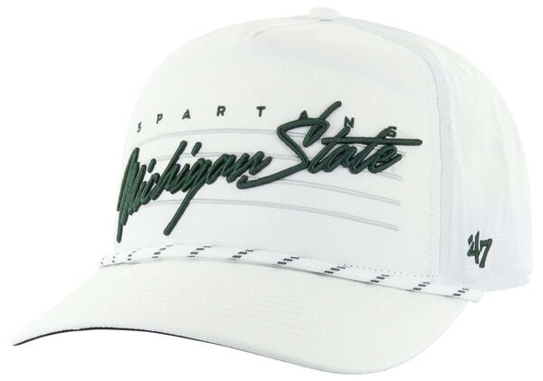 フォーティーセブン レディース アクセサリー 帽子 ダウン '47 Men's Michigan State Spartans White Downburst Hitch Rope Adjustable Hat NoColor ホワイト
