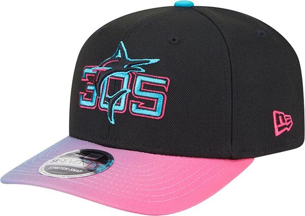 ニューエラ レディース アクセサリー 帽子 New Eradult Miami Marlins City Connect 9Seventy Adjustable Stretch Snap Hat NoColor｜ReVida 店