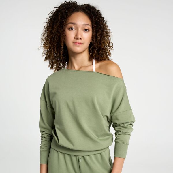 DSG レディース トップス プルオーバー DSG Women\u0027so Soft Off Shoulder Top Green Theme 緑であること
