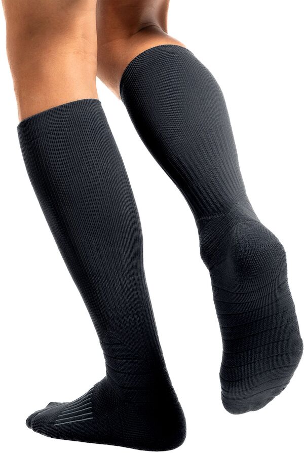 スマートウール メンズ アンダーウェア 靴下 Smartwool Run Compression Over The Calf Socks Medium Gray グレー