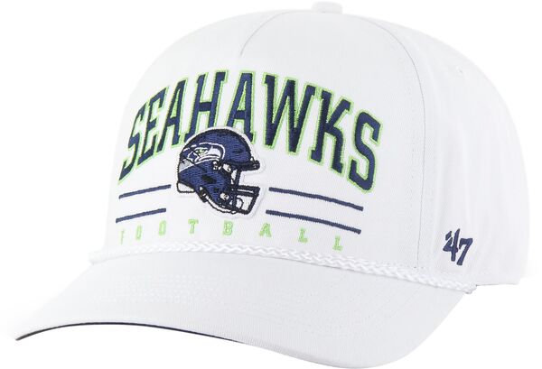 フォーティーセブン メンズ アクセサリー 帽子 '47 Men'seattle Seahawks White Roscoe Hitch Adjustable Hat NoColor ホワイト