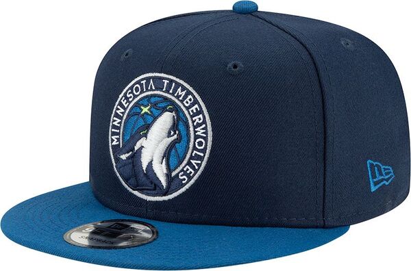 ニューエラ メンズ アクセサリー 帽子 New Era Men's Minnesota Timberwolves Blue 9Fifty Adjustable Hat NoColor ブルー|ReVida 店