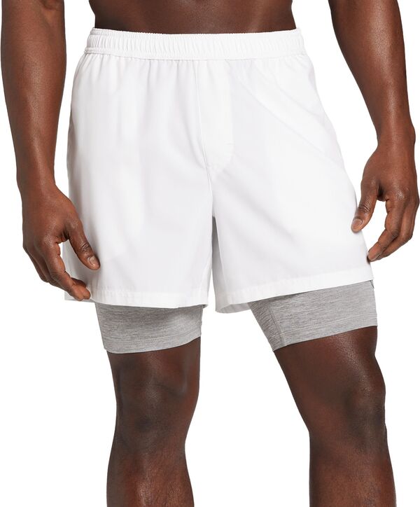 DSG メンズ ボトムス ハーフパンツ・ショーツ ショートパンツ DSG Men's 2-in-1 Agility Shorts Pure White/Mid Gray ホワイト 10,205円