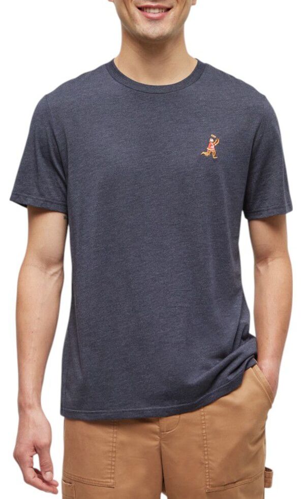 テンツリー メンズ トップス Tシャツ tentree Men'sasquatch Short Sleeve T-Shirt Midnight Bl Hthr/Football｜ReVida 店