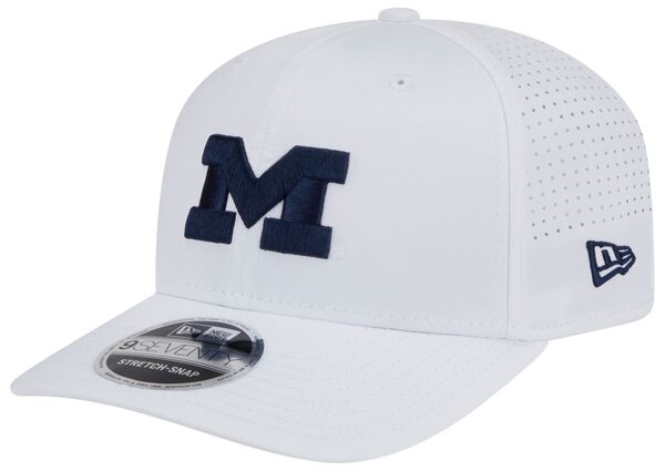 ニューエラ レディース アクセサリー 帽子 New Eradult Michigan Wolverines White Performance 9Seventy Adjustable Stretch-Snap Hat NoColor ホワイト｜ReVida 店