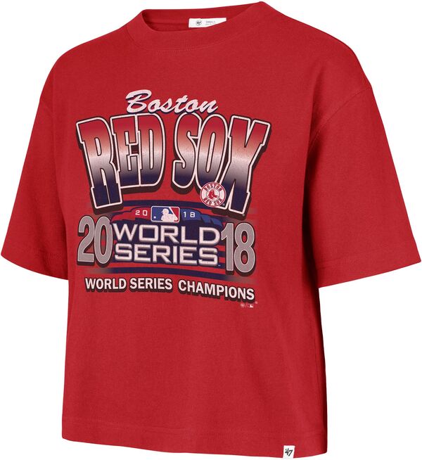 フォーティーセブン レディース トップス ティーシャツ \u002747 Women\u0027s Boston Red Sox Red Cooperstown Playoff Reed City T-Shirt NoColor 赤いこと Tシャツ・カットソー-トップス