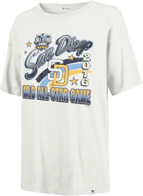 フォーティーセブン レディース トップス ティーシャツ \u002747 Women\u0027san Diego Padres Cream Cooperstown Playoff Sadie T-Shirt NoColor 皮膚軟化剤 Tシャツ・カットソー-トップス-レディースファッション