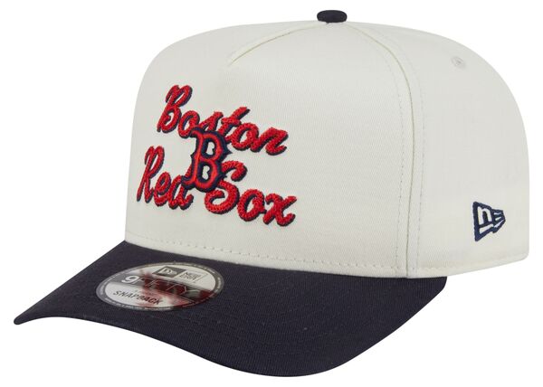 ニューエラ メンズ アクセサリー 帽子 New Eradult Boston Red Sox White Chainstitch 9Fifty A-Frame Adjustable Hat NoColor ホワイト