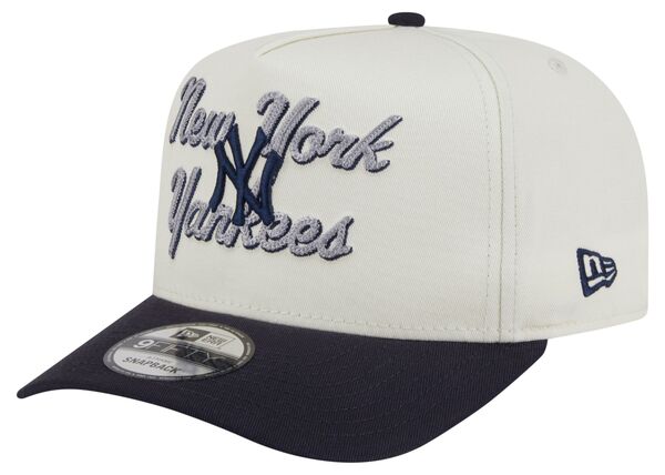 ニューエラ メンズ アクセサリー 帽子 New Eradult New York Yankees White Chainstitch 9Fifty A-Frame Adjustable Hat NoColor ホワイト