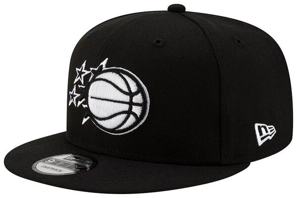 ニューエラ メンズ アクセサリー 帽子 ロゴ New Eradult Orlando Magic Black B&W Logo 9Fifty Adjustable Snapback Hat NoColor ブラック｜ReVida 店