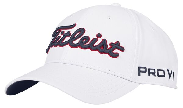 タイトリスト レディース アクセサリー 帽子 Titleist Adultour Performance Golf Hat White/Navy/Red ホワイト 10,205円