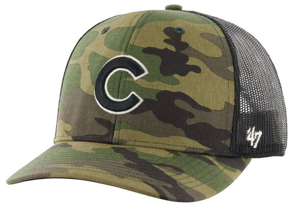 フォーティーセブン メンズ アクセサリー 帽子 '47 Men's Chicago Cubs Camo Trucker Hat NoColor