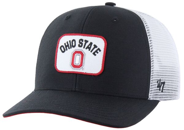 フォーティーセブン メンズ アクセサリー 帽子 '47 Men's Ohio State Buckeyes Black Novak Trucker Adjustable Hat NoColor ブラック