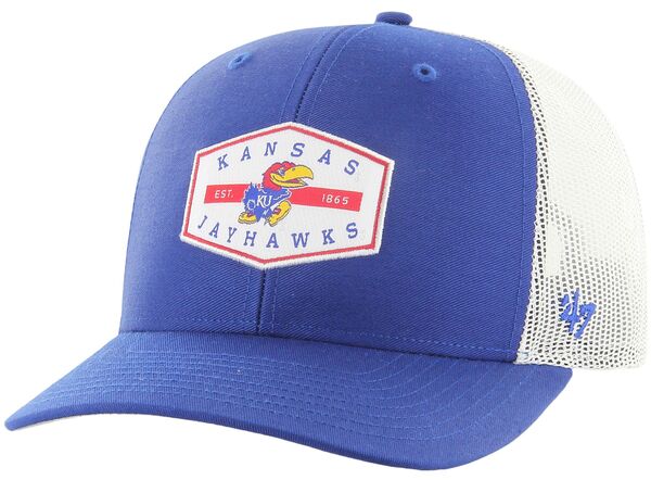 フォーティーセブン レディース アクセサリー 帽子 '47 Men's Kansas Jayhawks Blue Convoy Trucker Adjustable Hat NoColor ブルー｜ReVida 店
