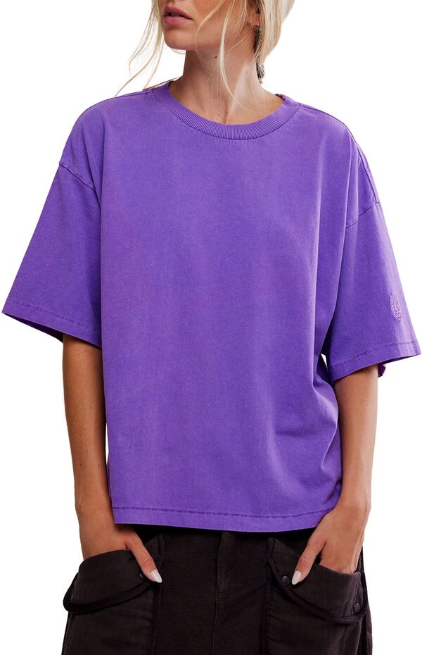 フリーピープル レディース アウター ジャケット・ブルゾン Tシャツ FP Movement Women's Tackle Tee Vivid Violet バイオレット