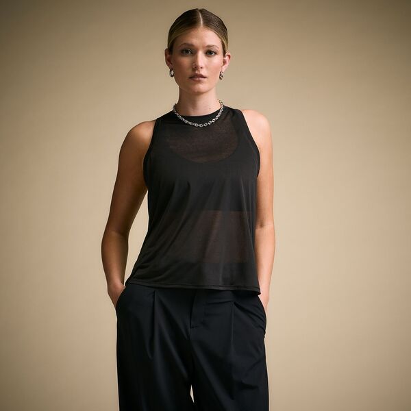 キャリー レディース トップス タンクトップ CALIA Women's Exhale Crossover Tank Topure Black ブラック