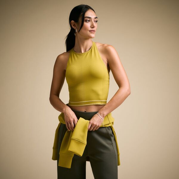 持ちはこび レディース トップス プルオーバー ハイネック CALIA Women\u0027s High Neck Seamless Brami Avocado Green 緑であること