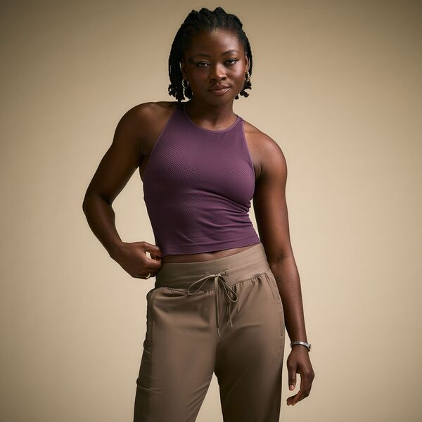 キャリー レディース トップス シャツ ハイネック CALIA Women's High Neck Seamless Brami Plum Purple パープル