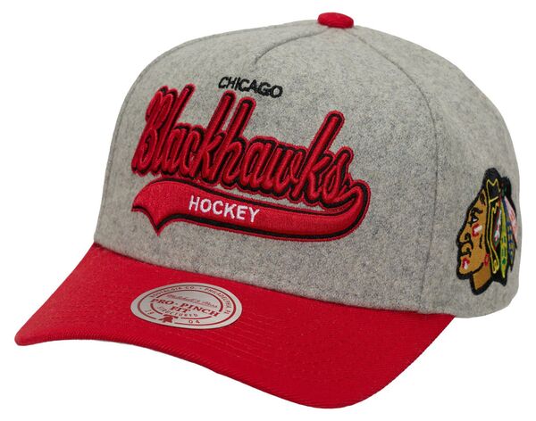 ミッチェル&ネス メンズ アクセサリー 帽子 Mitchell & Ness Men's Chicago Blackhawks Grey Tailsweep Snapback Hat NoColor グレー｜ReVida 店