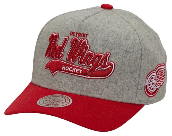 ミッチェル&ネス メンズ アクセサリー 帽子 Mitchell & Ness Men's Detroit Red Wings Grey Tailsweep Snapback Hat NoColor グレー｜ReVida 店