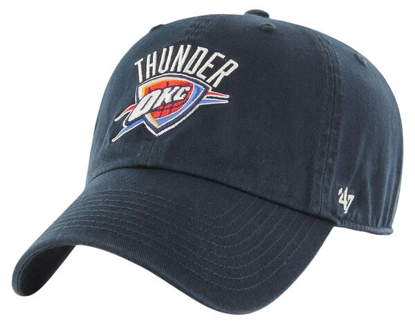 フォーティーセブン メンズ アクセサリー 帽子 '47 Adult Oklahoma City Thunder Navy Clean Up Adjustable Hat NoColor ネイビー