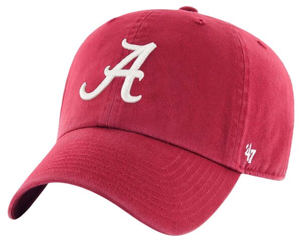フォーティーセブン メンズ アクセサリー 帽子 '47 Men's Alabama Crimson Tide Crimson Clean Up Adjustable Hat NoColor クリムゾン|ReVida 店
