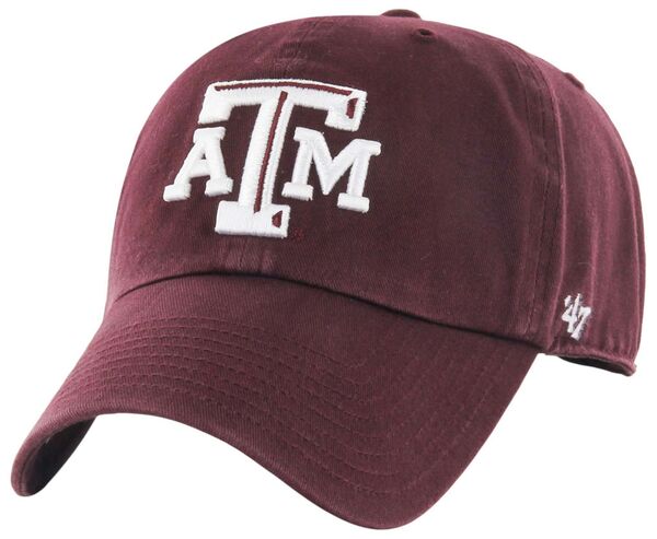 フォーティーセブン レディース アクセサリー 帽子 '47 Men's Texas A&M Aggies Clean Up Maroon Adjustable Hat NoColor マルーン｜ReVida 店 9,926円