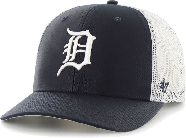 フォーティーセブン メンズ アクセサリー 帽子 '47 Men's Detroitigers Navy Adjustable Trucker Hat NoColor ネイビー|ReVida 店