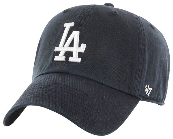 フォーティーセブン レディース アクセサリー 帽子 '47 Adult Los Angeles Dodgers Black Clean Up Adjustable Hat NoColor ブラック｜ReVida 店