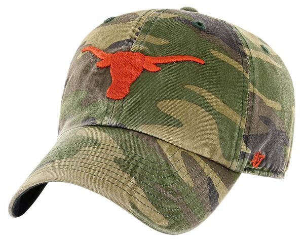 フォーティーセブン レディース アクセサリー 帽子 '47 Texas Longhorns Camo Clean Up Adjustable Hat NoColor