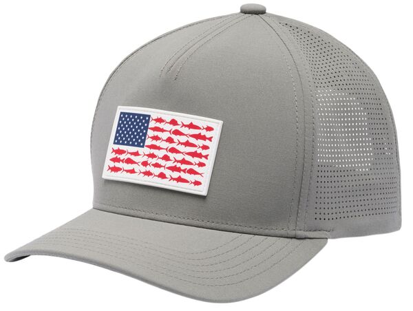 コロンビア レディース アクセサリー 帽子 Columbia Men's PFG Elite 110 Snapback Hatitanium/Fish Flag｜ReVida 店