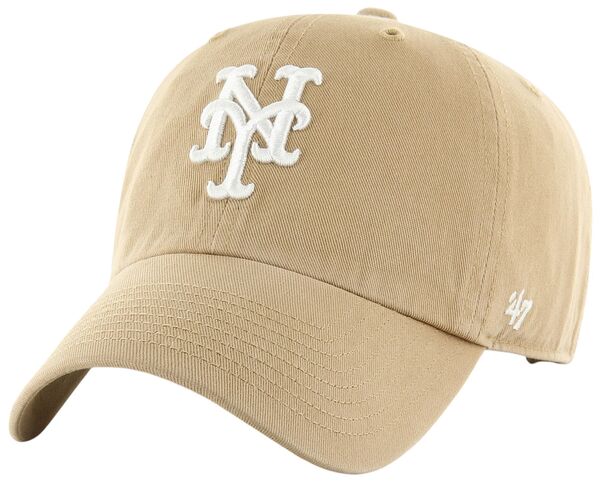 フォーティーセブン レディース アクセサリー 帽子 '47 Adult New York Mets Khaki Clean Up Adjustable Hat NoColor カーキ