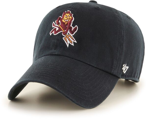 フォーティーセブン メンズ アクセサリー 帽子 '47 Adult Arizona State Sun Devils Black Clean Up Adjustable Hat NoColor ブラック|ReVida 店