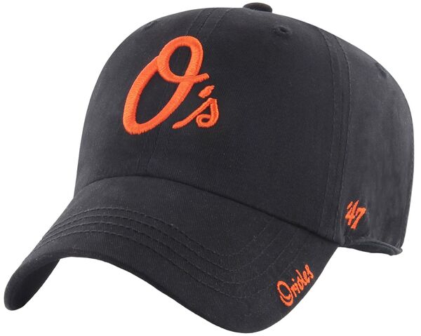 フォーティーセブン レディース アクセサリー 帽子 '47 Women's Baltimore Orioles Black Miata Clean Up Adjustable Hat NoColor ブラック