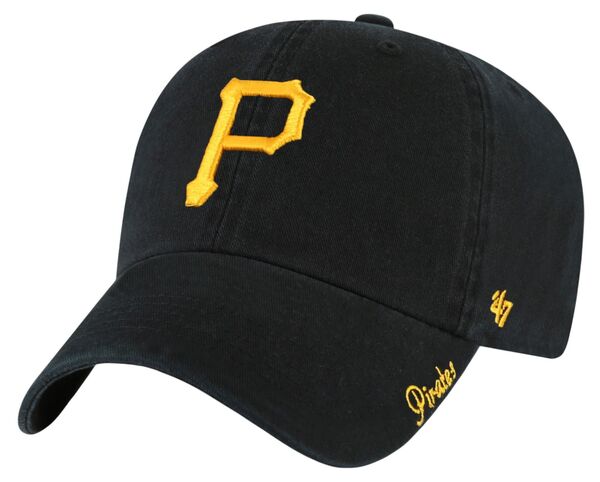 フォーティーセブン レディース アクセサリー 帽子 '47 Women's Pittsburgh Pirates Black Miata Clean Up Adjustable Hat NoColor ブラック