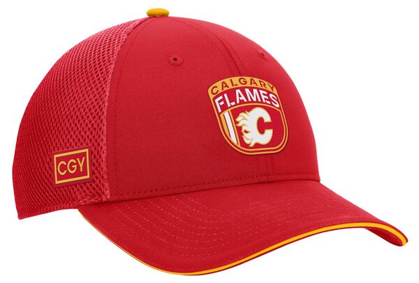 ファナティクス メンズ アクセサリー 帽子 Fanatics NHL Adult Calgary Flames 2024-2025 Draft Red Trucker Hat NoColor レッド|ReVida 店