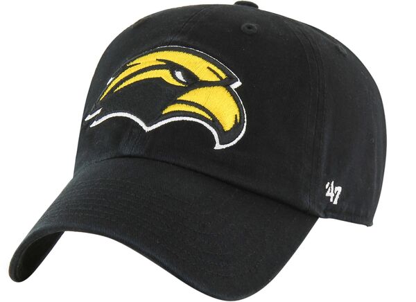 フォーティーセブン メンズ アクセサリー 帽子 '47 Adult Southern Miss Golden Eagles Black Primary Clean Up Adjustable Hat NoColor ブラック|ReVida 店