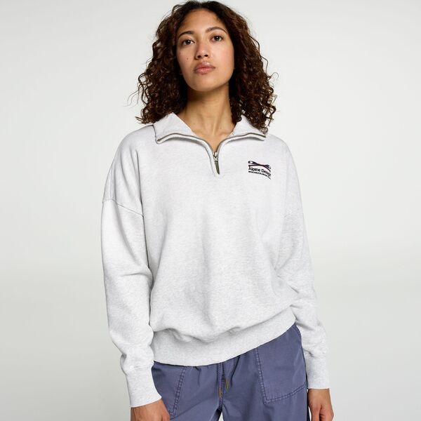 アルパインデザイン レディース トップス シャツ フリース Alpine Design Women's Fleece 1/4 Zipullover Light Gray Heather グレー