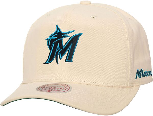 ミッチェル&ネス レディース アクセサリー 帽子 Mitchell & Ness Adult Miami Marlins Cream Off Team Snapback Hat NoColor クリーム