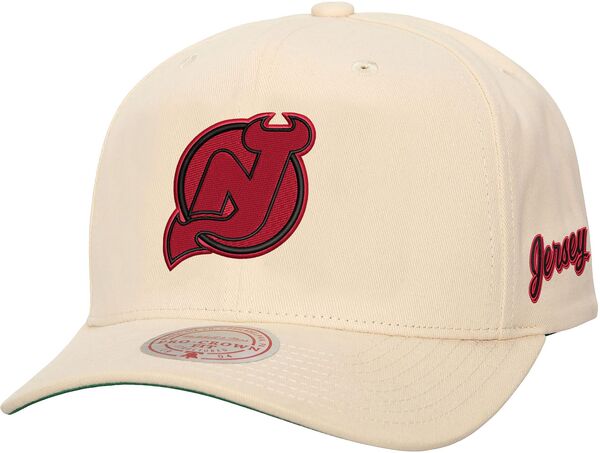 ミッチェル&ネス レディース アクセサリー 帽子 ジャージー Mitchell & Ness Adult New Jersey Devils Cream Off Snapback Hat NoColor クリーム｜ReVida 店
