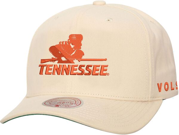 ミッチェル&ネス レディース アクセサリー 帽子 Tシャツ Mitchell & Ness Men's Tennessee Volunteers Cream Pro Crown Adjustable Snapback Hat NoColor クリーム