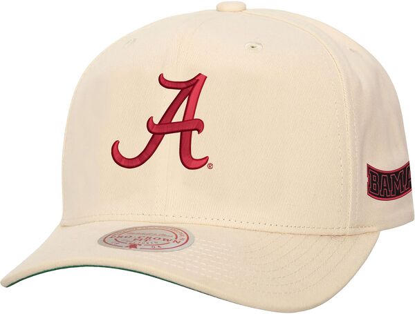 ミッチェル&ネス レディース アクセサリー 帽子 Mitchell & Ness Men's Alabama Crimson Tide Cream Pro Crown Adjustable Snapback Hat NoColor クリーム
