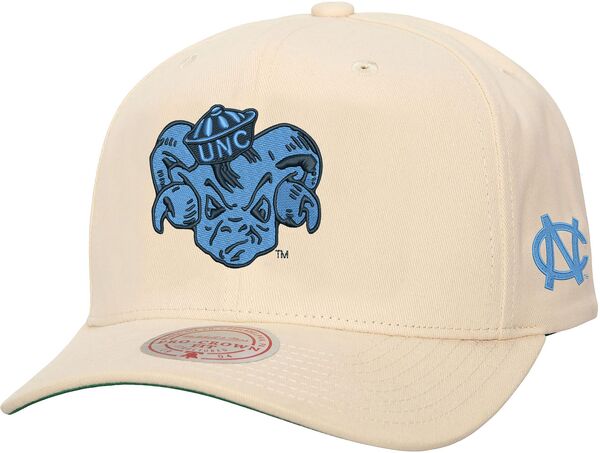 ミッチェル&ネス レディース アクセサリー 帽子 ヒール Mitchell & Ness Men's North Carolina Tar Heels Cream Pro Crown Adjustable Snapback Hat NoColor クリーム