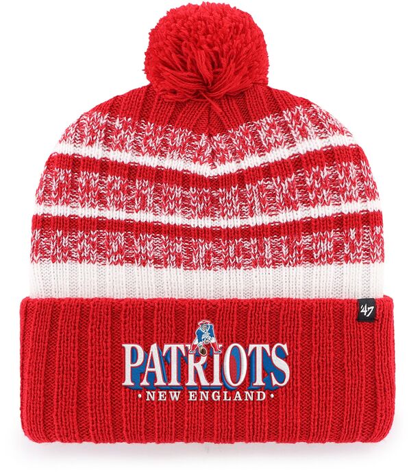 フォーティーセブン メンズ アクセサリー 帽子 ニット '47 Men's New England Patriots Red Tavern Knit Beanie NoColor レッド｜ReVida 店