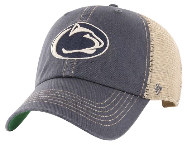 フォーティーセブン メンズ アクセサリー 帽子 '47 Men's Penn State Nittany Lions Blue Trawler Clean Up Adjustable Hat NoColor ブルー|ReVida 店