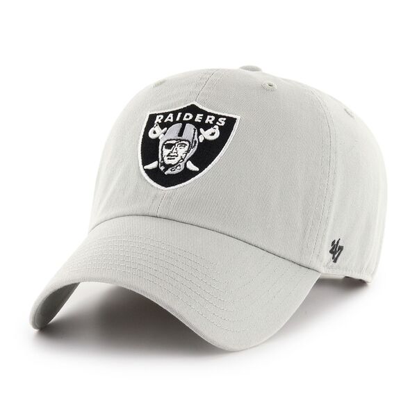 フォーティーセブン メンズ アクセサリー 帽子 '47 Men's Las Vegas Raiders Cleanup Gray Adjustable Hat NoColor グレー｜ReVida 店