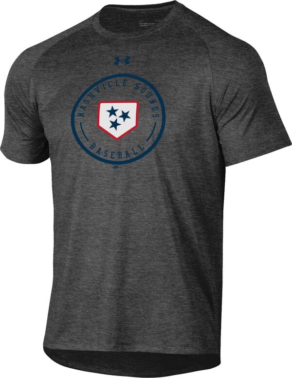 アンダーアーマー メンズ トップス Tシャツ Under Armour Under Armor Men Nashville Sounds Grey Baseball Tech T-Shirt NoColor グレー